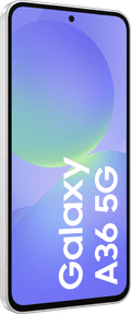 Samsung Galaxy A36 128GB Wit 5G + Compleet Accessoirepakket voorkant