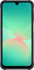 Samsung Galaxy A26 Rugged Back Cover Zwart voorkant
