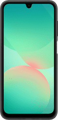 Samsung Galaxy A26 Card Slot Back Cover Zwart voorkant