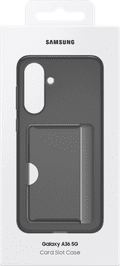 Samsung Galaxy A36 Card Slot Back Cover Zwart verpakking