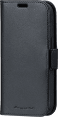 DBramante1928 Copenhagen Slim iPhone 16e Book Case Leer Zwart linkerkant