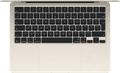 Apple MacBook Air 13 inch (2025) M4 (10 CPU/10 GPU) 16GB/512GB Sterrenlicht QWERTY bovenkant