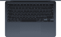 Apple MacBook Air 13 inch (2025) M4 (10 CPU/8 GPU) 16GB/256GB Middernacht QWERTY bovenkant
