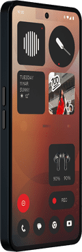Nothing Phone (3a) 128GB Zwart 5G + Just in Case Back Cover Zwart voorkant