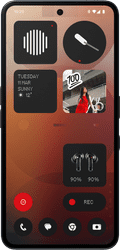 Nothing Phone (3a) 128GB Zwart 5G + Just in Case Back Cover Zwart voorkant