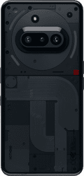 Nothing Phone (3a) 128GB Zwart 5G + Just in Case Back Cover Zwart achterkant