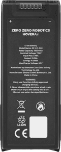HOVERAir X1 PRO/PRO MAX Thermo Smart Battery achterkant