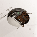 iRobot Roomba 105 Combo + Black product in gebruik