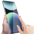 Just In Case Full Cover Xiaomi Redmi Note 14 Pro+ 4G/5G Screenprotector Zwart voorkant
