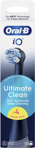 Oral-B iO Ultimate Clean Zwart (4 stuks) verpakking