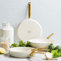 Greenpan Evolution koekenpan 28 cm Cream White product in gebruik