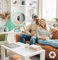 Arlo Essential 2K Outdoor Camera + Essential 2K Indoor Camera product in gebruik