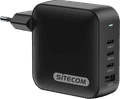 Sitecom 165W GaN Power Delivery Wandoplader linkerkant
