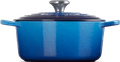 Le Creuset Signature ronde braadpan 28 cm azure voorkant