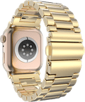 Just in Case Rvs Bandje Goud voor Apple Watch 40/41/42 mm achterkant