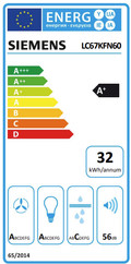 Siemens LC67KFN60 energielabel