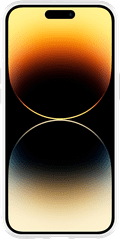 Just in Case Soft Design Apple iPhone 14 Pro Max Back Cover Transparant voorkant