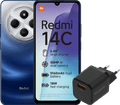Redmi 14C 128GB Blauw 4G + BlueBuilt Oplader met Usb A Poort 18W Zwart Main Image
