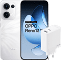 OPPO Reno13 256GB Wit 5G + OPPO SuperVOOC Oplader 80W met 2 Poorten Main Image