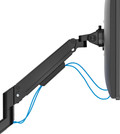 Neomounts NEXT Slim DS70-250BL2 Monitorarm Gasgeveerd Zwart product in gebruik