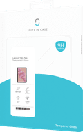 Just in Case Lenovo Tab Plus Screenprotector Glas verpakking