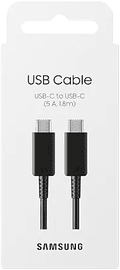 Samsung USB-C to USB-C Cable 45W 1.8m Plastic Black packaging
