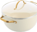 GreenPan Padova Reserve Pannenset 10-delig Cream White voorkant