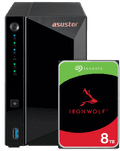 ASUSTOR AS3302T v2 + Seagate Ironwolf 8TB Main Image