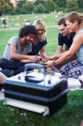 Weber Go-Anywhere + Weber Go-Anywhere Premium Storage Bag product in use