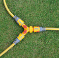 Hozelock Duo Faucet Connector product in use