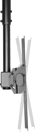 Neomounts NM-C440BLACK TV Plafondsteun Zwart linkerkant