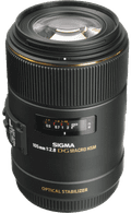 Sigma 105mm f/2.8 EX DG Macro OS HSM Canon top