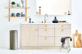 Brabantia Touch Bin 30 Liter Platinum + Vuilniszakken (120 stuks) product in gebruik