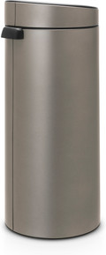 Brabantia Touch Bin 30 Liter Platinum + Vuilniszakken (120 stuks) achterkant