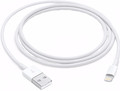 Apple Usb A naar Lightning Kabel 1m Kunststof Wit Duopack voorkant