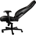 noblechairs ICON Echtlederen Gaming Stoel Zwart linkerkant