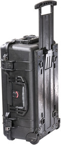 Pelicase Trolley 1510 Black with Pick 'n Pluck Foam left side