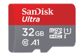 SanDisk MicroSDHC Ultra 32GB 25MB/s voorkant