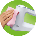 Braun MultiMix 3 HM3100WH Wit product in gebruik