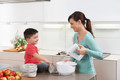Braun MultiMix 3 HM3100WH Wit product in gebruik