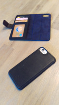 Decoded Wallet Apple iPhone SE 2022 / SE 2020 / 8 / 7 2-in-1 Case Leer Bruin (Afbeelding 3 van 3)