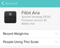 Fitbit Aria Wifi Smart Scale (Zwart) (Afbeelding 2 van 3)
