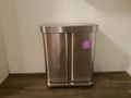 Simplehuman Rectangular Liner Pocket 24L + 34L Stainless Steel (Image 3 of 8)