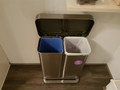 Simplehuman Rectangular Liner Pocket 24L + 34L Stainless Steel (Image 4 of 8)