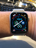 Apple Watch Series 4 44mm Nike+ Zilver Aluminium/Nylon Sportband (Afbeelding 2 van 2)