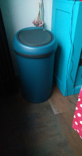 Brabantia Touch Bin 60 Liters Mineral Reflective Blue (Image 1 of 1)