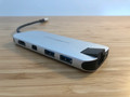 Hyper Slim usb C 8 In 1 Docking Station Space Gray (Afbeelding 1 van 7)