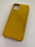 Apple iPhone 11 Pro Max Leather Back Cover Zwart (Afbeelding 1 van 5)