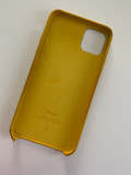 Apple iPhone 11 Pro Max Leather Back Cover Zwart (Afbeelding 4 van 5)