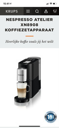 Krups Nespresso Atelier XN890810 Black (Image 2 of 2)